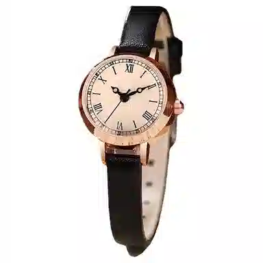 EVAE+MOB Quartz Leather Strap Watch