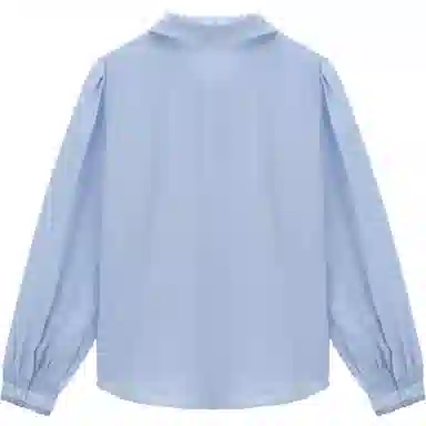 谜秀 绣花长袖翻领法式衬衫 女款