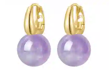 石头记 紫气东来 耳饰小众精致白 氛围感 优雅高级感 约会通勤百搭贵气感#好运礼盒款 白水晶 耳环 女款