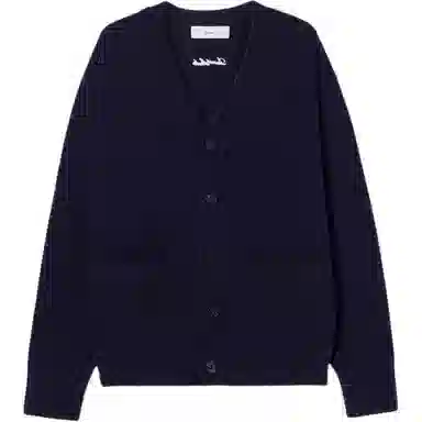 Dunst UNISEX BOYFRIEND KNIT CARDIGAN FRENCH NAVY
