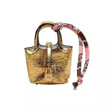 玄唐 迷你菜篮子包包车内后视镜高档耳机包时尚可储物 皮革 挂件 女款