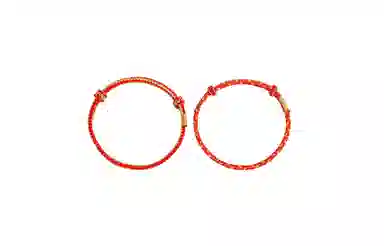 【赠DIY可串珠】 迎百宝 喜气延绵 好运 新中式国潮蛇年生肖本命年幸运金丝红绳 织物 手绳 男女同款情侣款