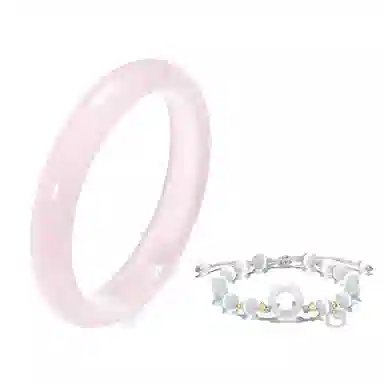 【S999纯银 吸金招财猫】 京华录 新中式国潮复古宫廷风汉服显白温柔气质优雅大气美人镯 百搭平安顺遂贵妃镯 琉璃 开口可调节手镯 女款