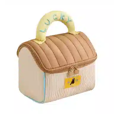 悦语简单实用美妆工具 便携收纳 可爱房子化妆包女大容量便携式趣味卡通旅行洗漱品手提分区收纳袋