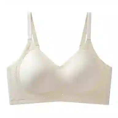 二三二三 简约亲肤柔软透气舒适内衣无痕不勒不闷聚拢防下垂侧收副乳妈生感胸罩纯色通勤时尚百搭无钢圈文胸 女款