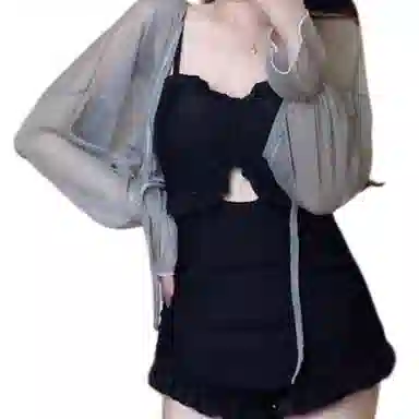 淑好百 纯色时尚舒适连体泳装 女款