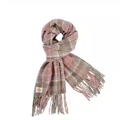 加菲猫家族 秋冬季复古撞色韩系高颜值出游拍照显白氛围感加厚保暖防寒 绒线围巾 男女同款情侣款