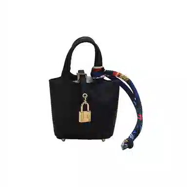 玄唐 迷你菜篮子包包车内后视镜高档耳机包时尚可储物 皮革 挂件 女款