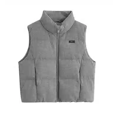 茵曼 小欧包针织叠穿立领羽绒加厚羽绒马甲 女款