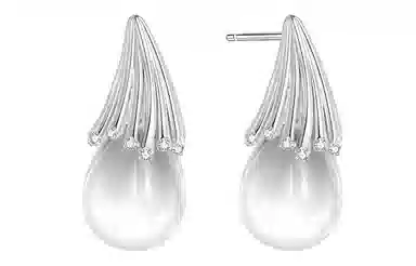 石头记 小众精致耳饰 晶体透亮纯净 清透氛围感白月光 优雅高级感 约会通勤百搭贵气感#好运  礼盒款天然 白水晶 耳环 女款