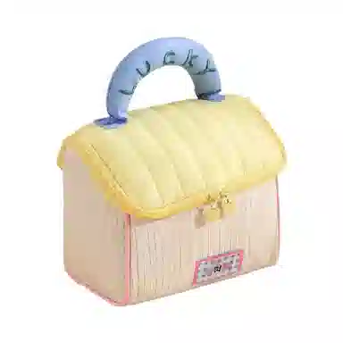 悦语简单实用美妆工具 便携收纳 可爱房子化妆包女大容量便携式趣味卡通旅行洗漱品手提分区收纳袋