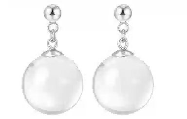 石头记 小众精致透亮纯净 清透氛围感白月光 优雅高级感 约会通勤百搭贵气感#好运天然 白水晶 耳环 女款