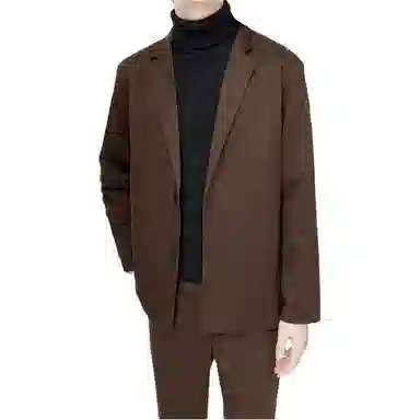 纯色简约两粒扣多季百搭休闲西服外套西装 男女同款