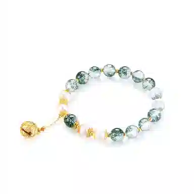 千叶珠宝 绿野仙踪轻奢小众精致 绿幽灵 手串 男女同款情侣款