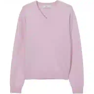 Dunst UNISEX CASHMERE V-NECK SWEATER SOFT PINK V