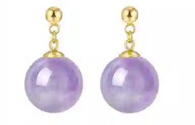 石头记 九紫离火 薰衣草耳饰 紫气东来 小众转运佛珠 招财纳福转运旺事业疗愈能量磁场#好运 礼盒装天然 紫水晶 耳环 女款