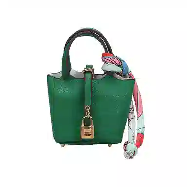 玄唐 迷你菜篮子包包车内后视镜高档耳机包时尚可储物 皮革 挂件 女款