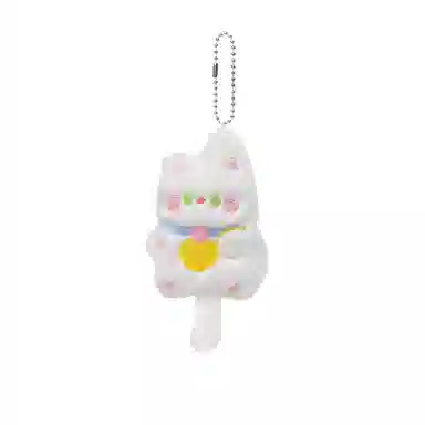 丹琴 【招财猫】吱吱叫尾巴猫咪铃铛 卡通可爱玩偶公仔书包背包挂饰钥匙扣#好运 毛绒 挂件 男女同款情侣款