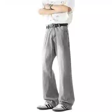 布客行 美式高街复古潮流百搭多种版型水洗做旧垂感长裤牛仔裤 男女同款