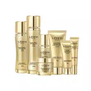 蓝尼芳可 金致舒缓抗皱臻护七件套护肤套装 保湿提亮滋润紧致补水