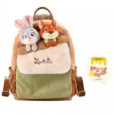 POTDEMIEL Zootopia Judy Nick Plush Backpack