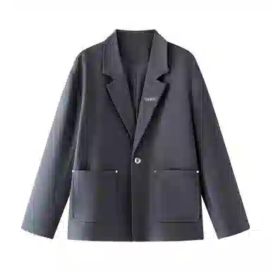 【dme】 老钱风高级感休闲西服上衣松弛感拉满气质有型纯色外套秋季时尚潮流西装 男女同款