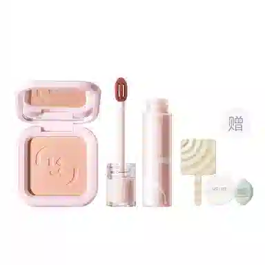 柳丝木 元气蜜桃系列 彩妆套装 易上色丝绒自然磨皮哑光修饰肤色修饰轮廓
