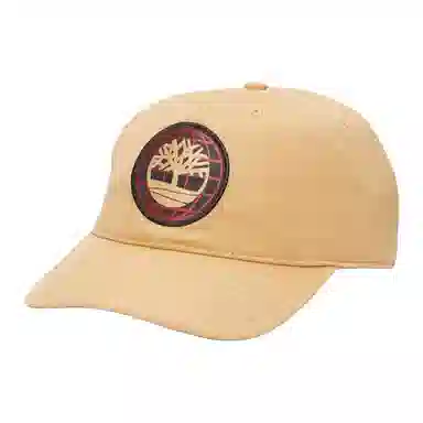 Timberland Tree Logo Cotton Baseball Cap Light Wheat