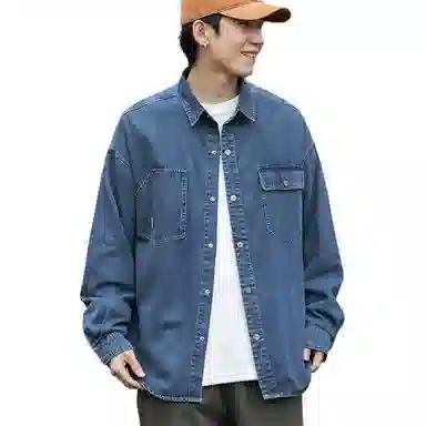 童先森 宽松水洗潮流百搭长袖夹克外套 男款