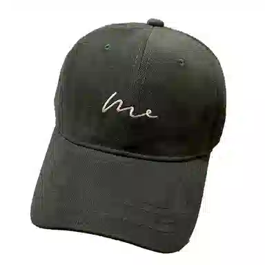 简约复古软顶大头围 大头围宽帽檐显脸小水洗字母 大帽檐 防晒 棉 鸭舌帽  男女同款情侣款