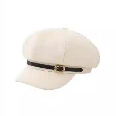 稻草人 秋冬经典百搭复古八角蓓蕾帽 日系时尚显脸小文艺报童帽 聚酯纤维 贝雷帽 女款