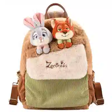 POTDEMIEL Zootopia Judy Nick Plush Backpack