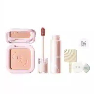 柳丝木 元气蜜桃系列 彩妆套装 易上色丝绒自然磨皮哑光修饰肤色修饰轮廓