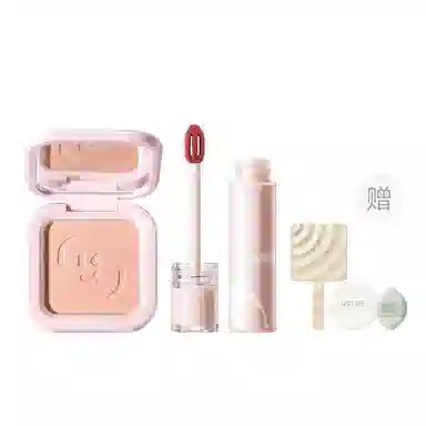 柳丝木 元气蜜桃系列 彩妆套装 易上色丝绒自然磨皮哑光修饰肤色修饰轮廓