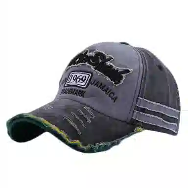 美式复古做旧磨边显脸小韩版深顶大头围宽帽檐 棉 鸭舌帽 男女同款情侣款