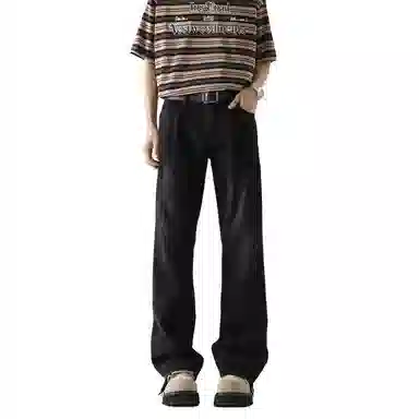 布客行 美式高街复古潮流百搭多种版型水洗做旧垂感长裤牛仔裤 男女同款