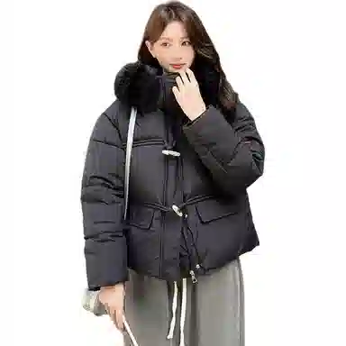 思蓓儿 短款小个子超好看时尚外套棉服 男女同款