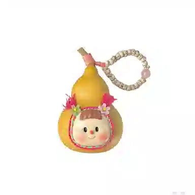 玄唐 可爱文玩雕刻萌娃卡通手机链盘玩饰品包包吊坠#好运 葫芦 挂件 男女同款情侣款