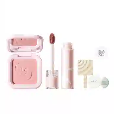 柳丝木 元气蜜桃系列 彩妆套装 易上色丝绒自然磨皮哑光修饰肤色修饰轮廓