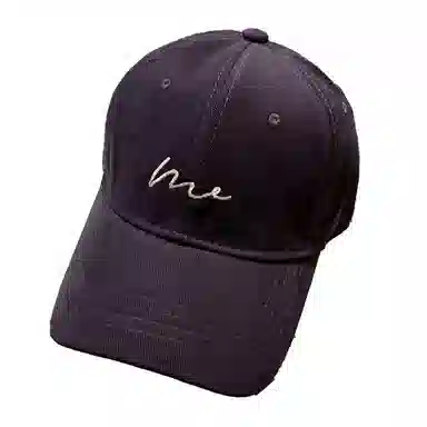 简约复古软顶大头围 大头围宽帽檐显脸小水洗字母 大帽檐 防晒 棉 鸭舌帽  男女同款情侣款