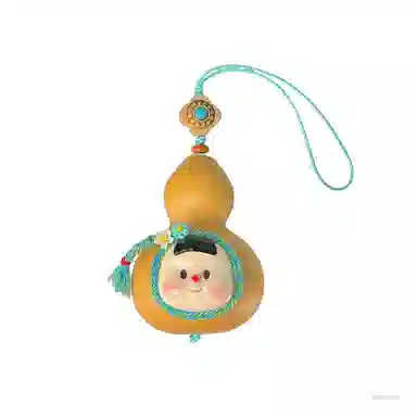 玄唐 可爱文玩雕刻萌娃卡通手机链盘玩饰品包包吊坠#好运 葫芦 挂件 男女同款情侣款