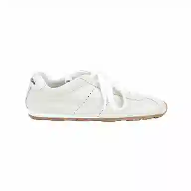 Miu Miu Beige Low-Top Sneakers