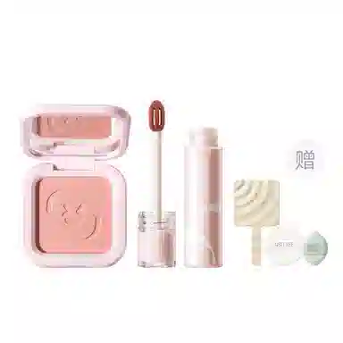 柳丝木 元气蜜桃系列 彩妆套装 易上色丝绒自然磨皮哑光修饰肤色修饰轮廓