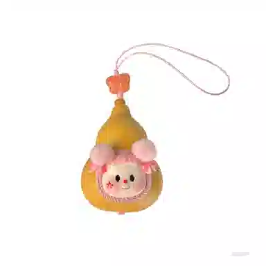 玄唐 可爱文玩雕刻萌娃卡通手机链盘玩饰品包包吊坠#好运 葫芦 挂件 男女同款情侣款