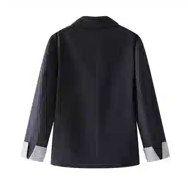 【dme】 秋季时髦双排两粒扣西服上衣气质拉满自带氛围感条纹内饰外套帅气松弛感西装 男女同款