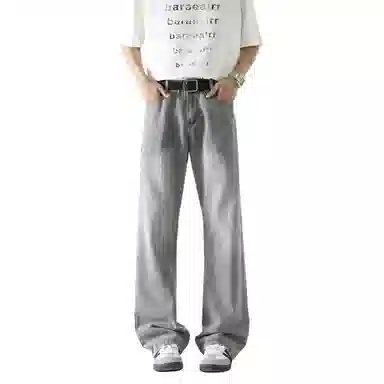 布客行 美式高街复古潮流百搭多种版型水洗做旧垂感长裤牛仔裤 男女同款