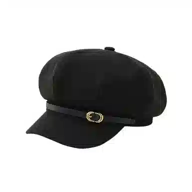 稻草人 秋冬经典百搭复古八角蓓蕾帽 日系时尚显脸小文艺报童帽 聚酯纤维 贝雷帽 女款