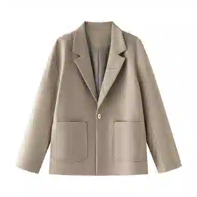 【dme】 老钱风高级感休闲西服上衣松弛感拉满气质有型纯色外套秋季时尚潮流西装 男女同款