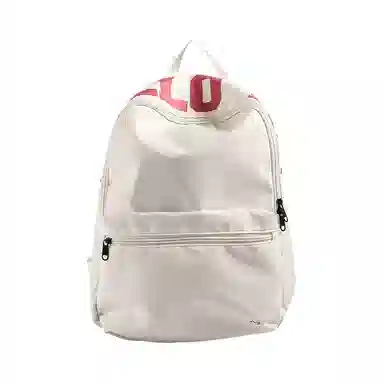 JANE KLAIN Simple Colorblock Backpack White Yellow