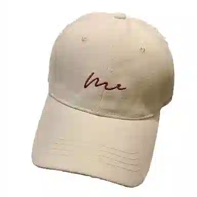 简约复古软顶大头围 大头围宽帽檐显脸小水洗字母 大帽檐 防晒 棉 鸭舌帽  男女同款情侣款